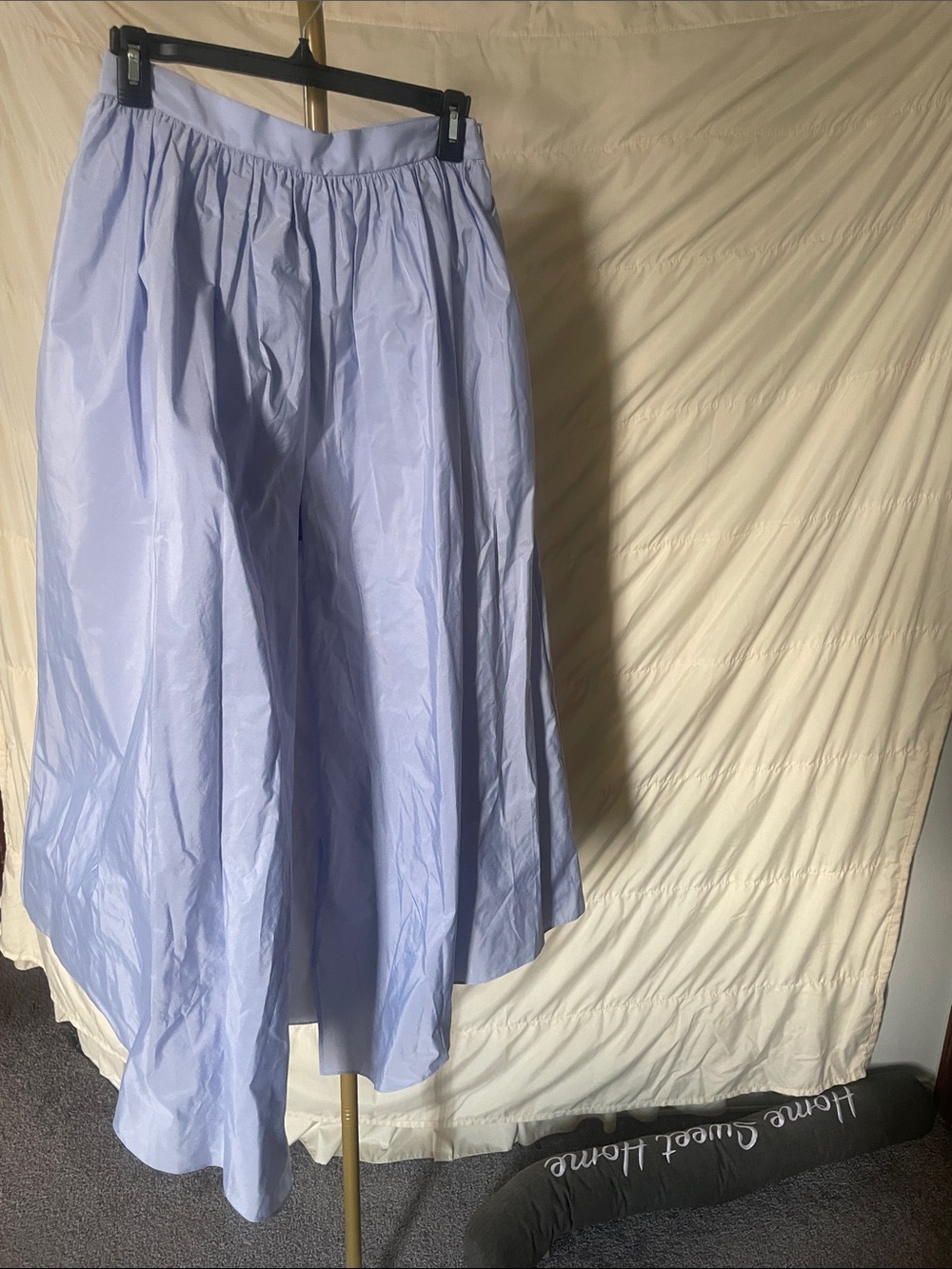 Maje Lavender Blue A-Line Cotton Skort with pockets
